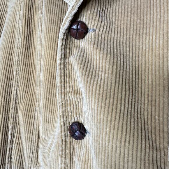 Brad Whitney Carmel Cove VTG 70s/80s Khaki Tan Corduroy Buttoned Trench Coat - Picture 11 of 16